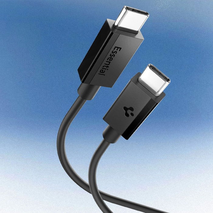 KABEL USB-C SPIGEN EB6010CC ESSENTIAL 60W 100CM CZARNY