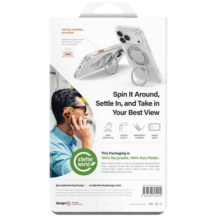 Etui UNIQ Swivix do iPhone Air 360       Rotating Kickstand złoty