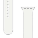 Silicone Strap APS silikonowa opaska do Watch 8 / 7 / 6 / 5 / 4 / 3 / 2 / SE (45 / 44 / 42mm) pasek bransoleta do zegarka biały