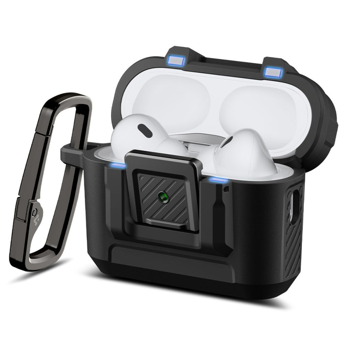 ETUI SPIGEN APPLE AIRPODS PRO 3 LOCK FIT MATTE BLACK