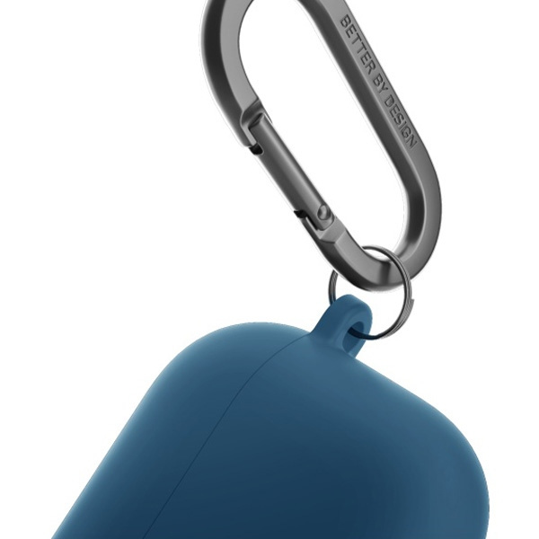 UNIQ etui Nexo AirPods 4 + Ear Hooks     Silicone niebieski/pacific blue