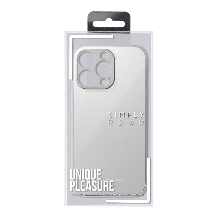 ROAR futerał MATTE GLASS do IPHONE 14 Plus stalowy