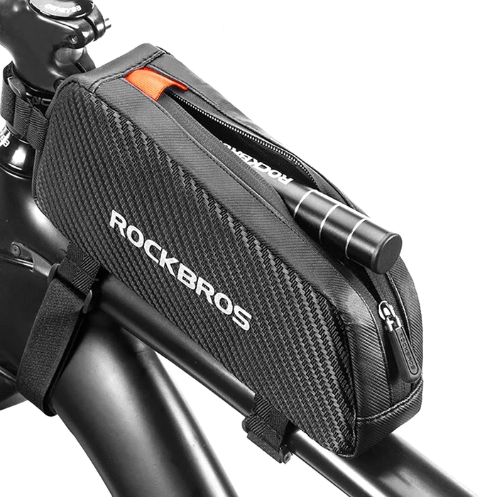 Torba Rockbros 039BK rowerowa na ramę 1 l z plecionką - czarna