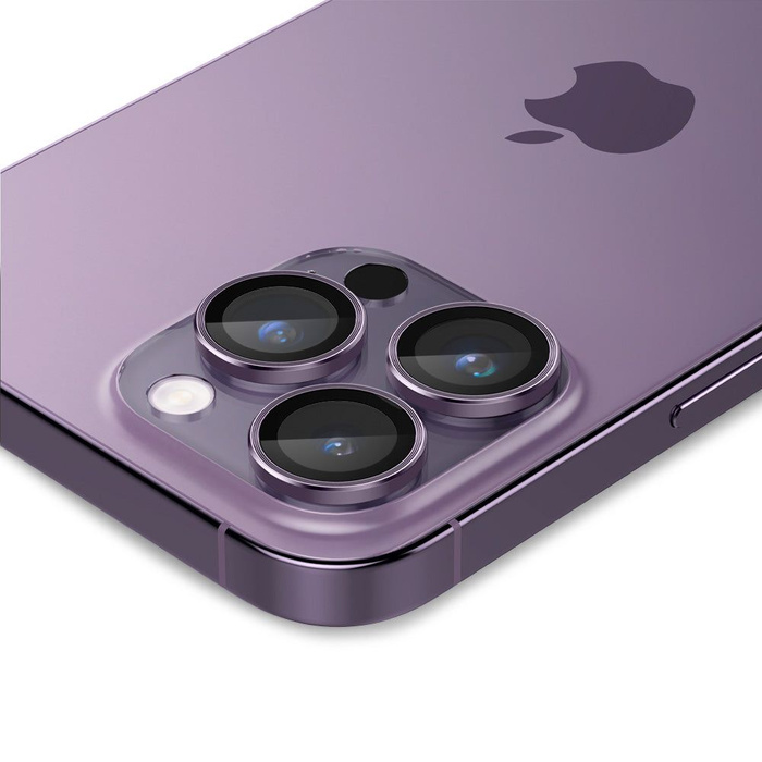 OSŁONA APARATU SPIGEN OPTIK.TR ”EZ FIT” 2-PACK IPHONE 14 PRO / 14 PRO MAX DEEP PURPLE