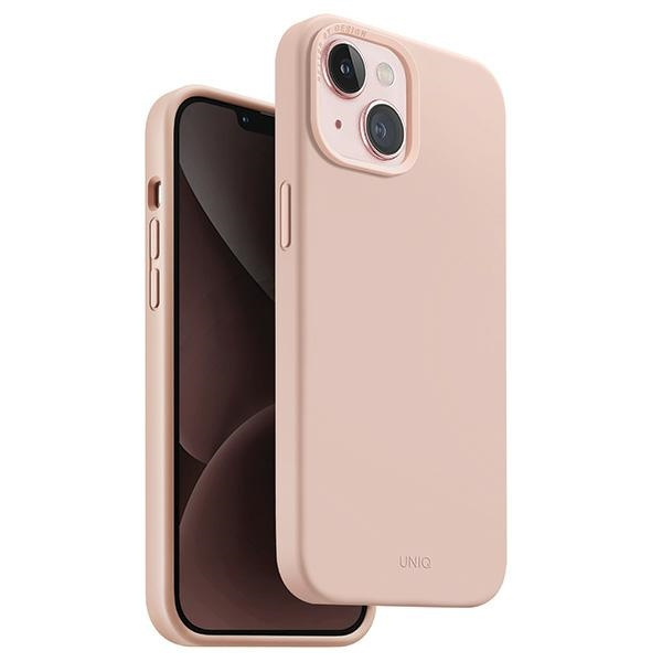 Etui UNIQ etui Lino Hue iPhone 15 6.1" Magclick Charging różowy/blush pink Case