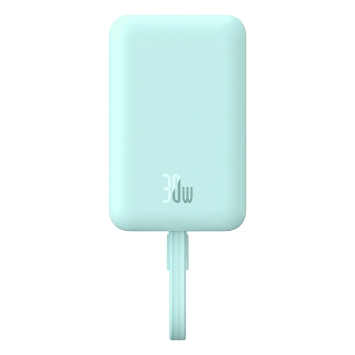 Powerbank Baseus Magnetic Mini MagSafe 10000mAh 30W z wbudowanym kablem USB-C 0.3m Niebieski