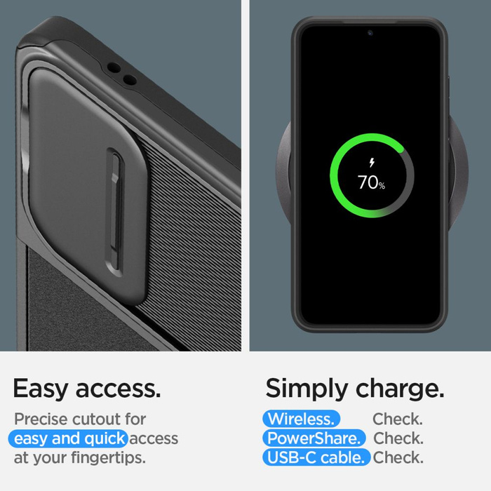 Etui Spigen Optik Armor Samsung Galaxy S24 Black Case