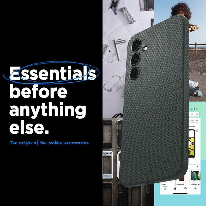 Etui Spigen Liquid Air Samsung Galaxy A55 5g Abyss Green Case