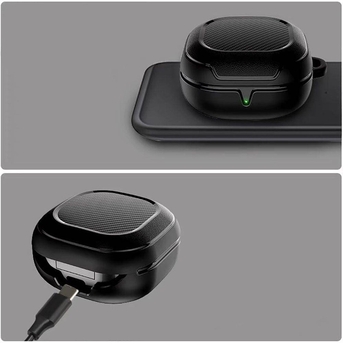 Etui Tech-protect Rough Carbon Samsung Galaxy Buds 2 Pro / 2 / Live / Pro Black