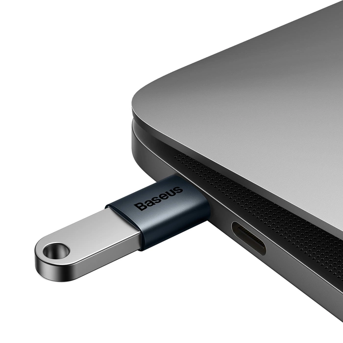 ADAPTER OTG USB Baseus Ingenuity Series przejściówka adapter z USB Typ C do USB-A 3.2 gen 1 niebieski (ZJJQ000003)