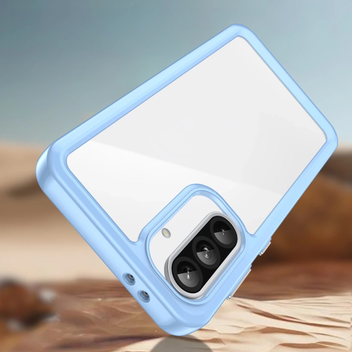 Etui Outer Space Case do Samsung Galaxy A26 pokrowiec z elastyczną ramką - niebieskie