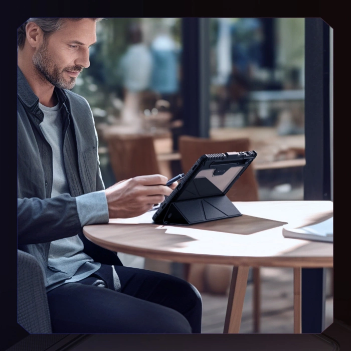 Etui Nillkin Bumper Leather Case Pro na Samsung Galaxy Tab S9 - czarne