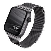 UNIQ pasek Dante Apple Watch Series 4/5/6/7/SE 40/41mm. Stainless Steel grafitowy/graphite