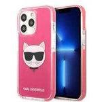 Etui KARL LAGERFELD Apple iPhone 13 Pro Max Choupette Head Fuksja Różowy Hardcase