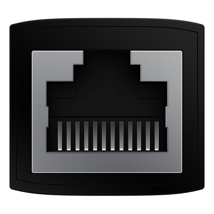 Złączka sieciowa łącznik kabli Ethernet RJ-45 Baseus AirJoy Series 1 szt. - czarna