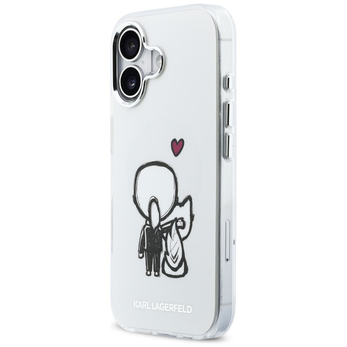 Etui Karl Lagerfeld Karl & Choupette     Back MagSafe do iPhone 17 przezroczysty