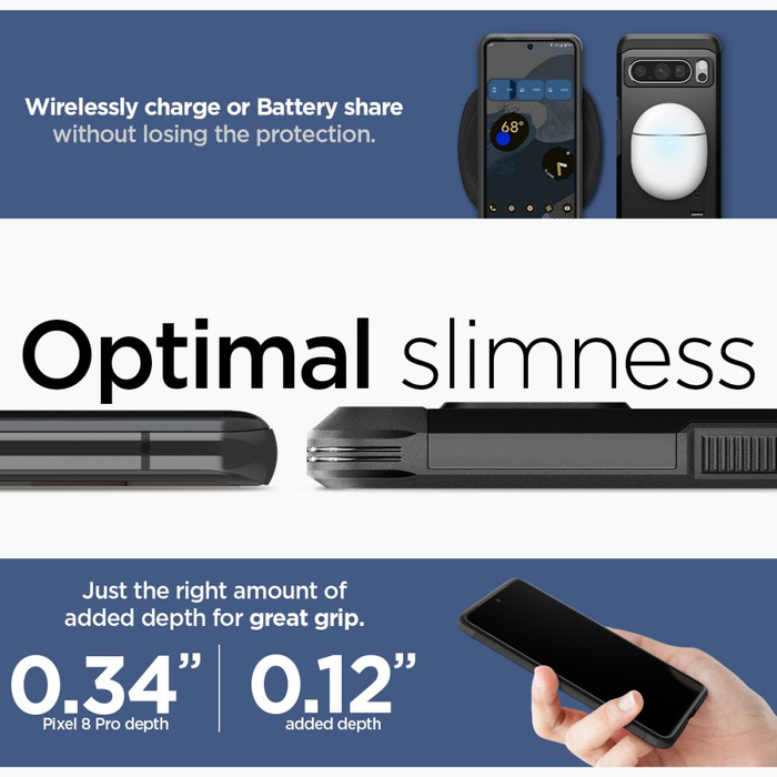 Etui Spigen Tough Armor Google Pixel 8 Pro Black Case