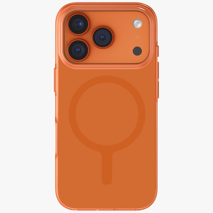Etui UNIQ Clario do iPhone 17 Pro        Magclick Charging pomarańczowy