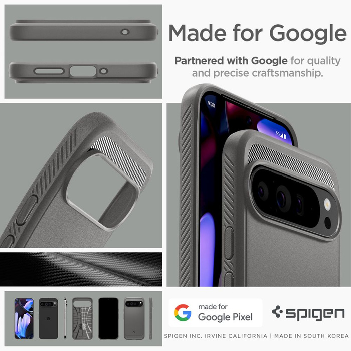 Etui SPIGEN RUGGED ARMOR GOOGLE PIXEL 9 PRO XL MARBLE GREY