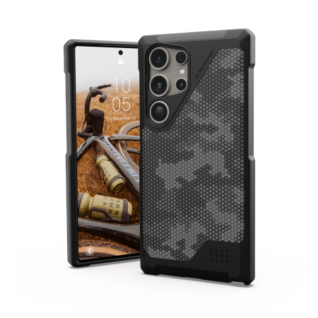Etui UAG Metropolis LT Magnet - obudowa ochronna do Samsung Galaxy S24 Ultra 5G z wbudowanym modułem magnetycznym (Micro Hex Camo Graphite) Case