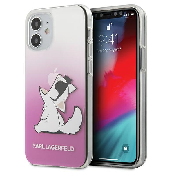 Etui KARL LAGERFELD Apple iPhone 12 Mini Choupette Fun Różowy Hardcase