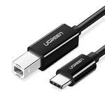 Kabel USB-C do USB-B 2.0 (do drukarki) Ugreen US370, 2m (czarny)