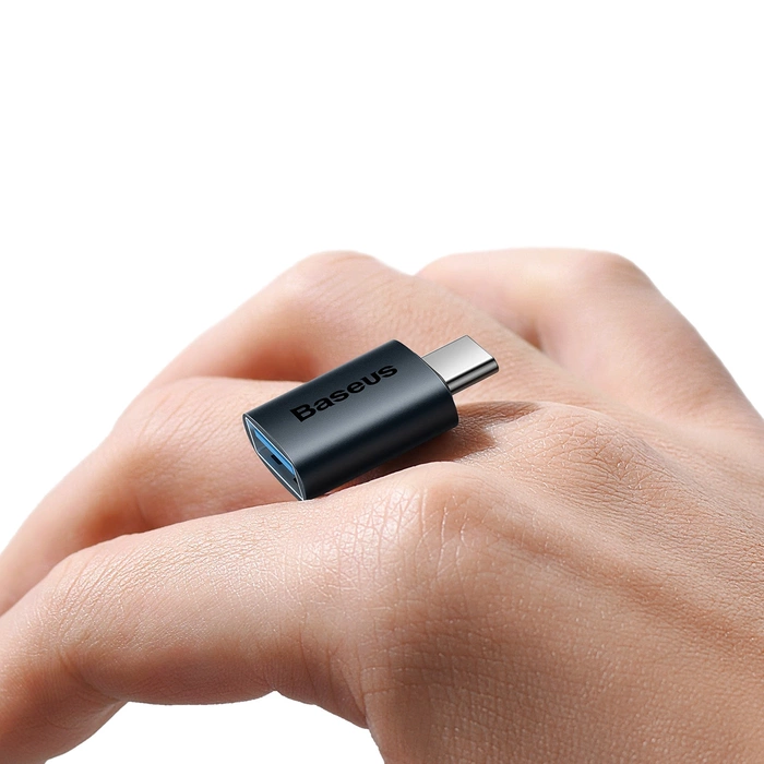 ADAPTER OTG USB Baseus Ingenuity Series przejściówka adapter z USB Typ C do USB-A 3.2 gen 1 niebieski (ZJJQ000003)
