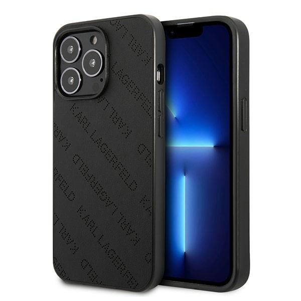 Karl Lagerfeld KLHCP13LPTLK iPhone 13 Pro 6,1" hardcase czarny/black Perforated Allover