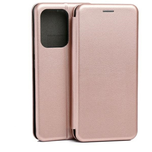 Etui Beline Book Magnetic do Samsung A07 różowo-złoty