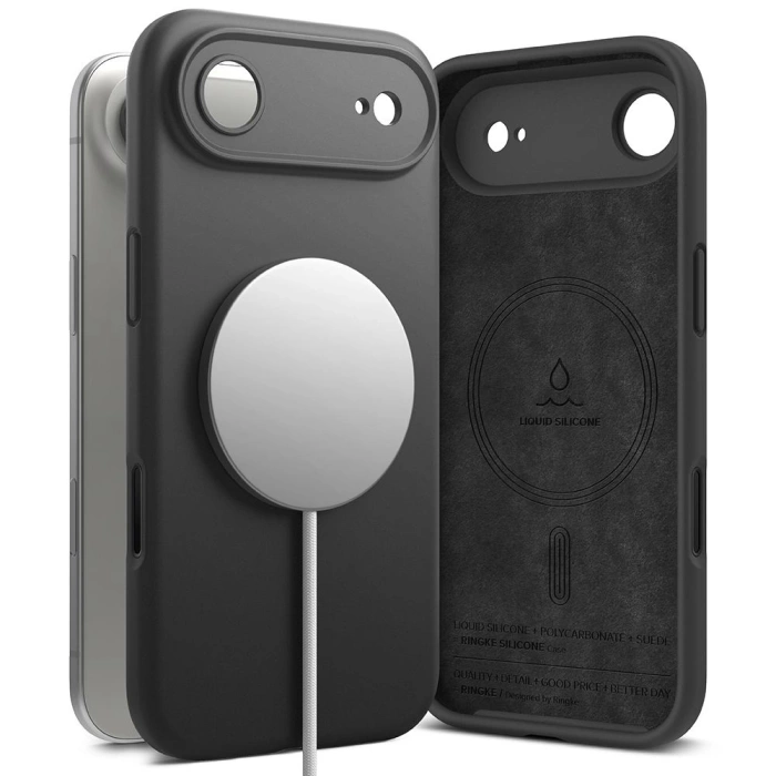 RINGKE SILICONE MAGNETIC MAGSAFE IPHONE 17 AIR BLACK