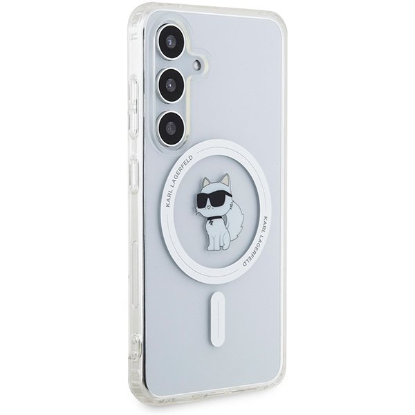 Etui Karl Lagerfeld KLHMS24SHFCCNOT S24 S921 przeźroczysty/transparent hardcase IML Choupette MagSafe Case