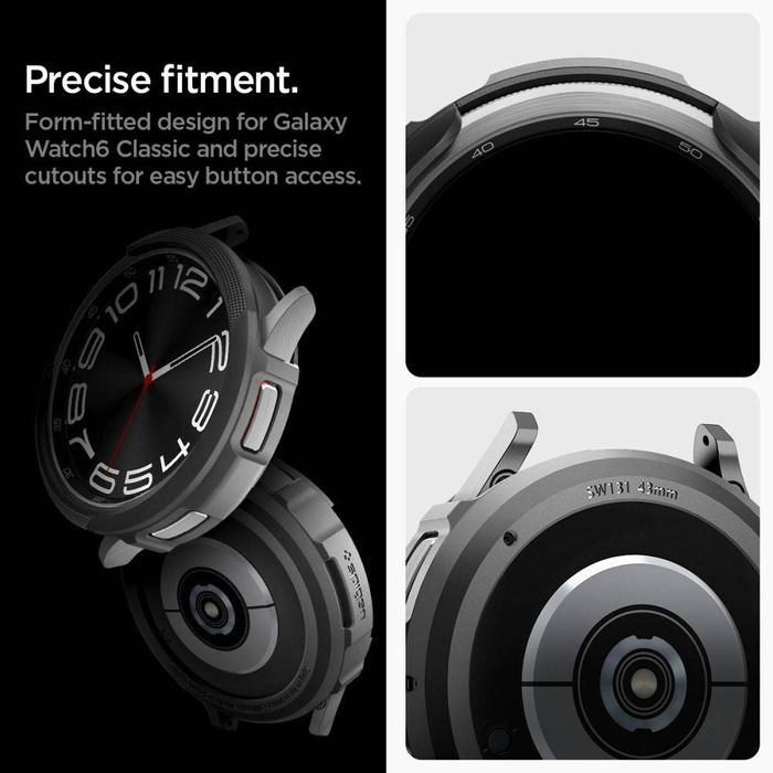 Etui Spigen Liquid Air Samsung Galaxy Watch 6 Classic (43 MM) Matte Black Case
