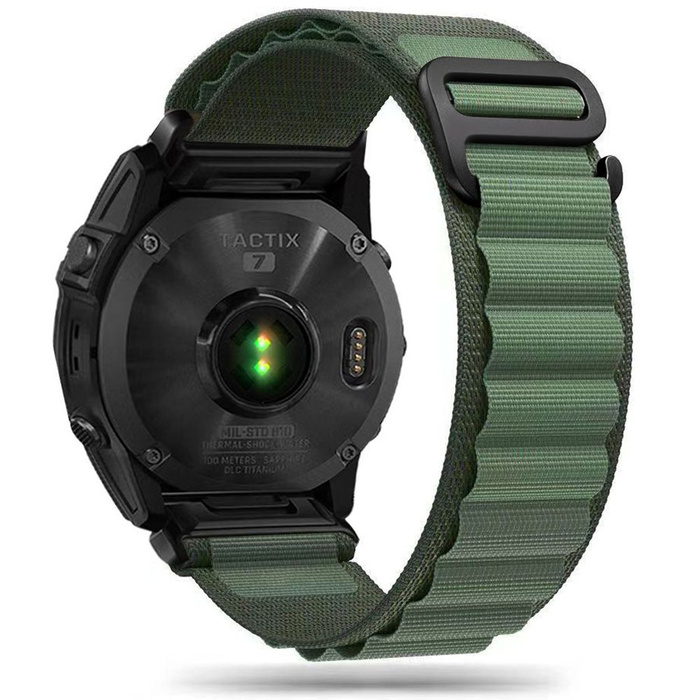 Pasek Tech-protect Nylon Pro Garmin Fenix 5 / 6 / 6 Pro / 7 Military Green