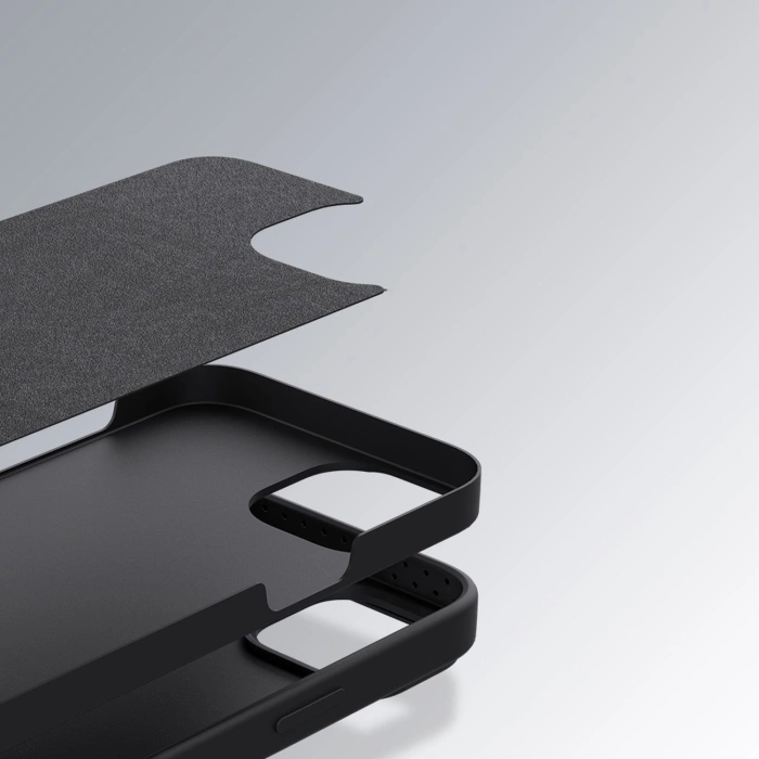 Etui Nillkin CamShield Silky Silicone do iPhone 14 / 13  (czarne)