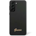 Etui Guess GUHCS23SSLSMK S23 S911 czarny/black hardcase Silicone Vintage Gold Logo Case