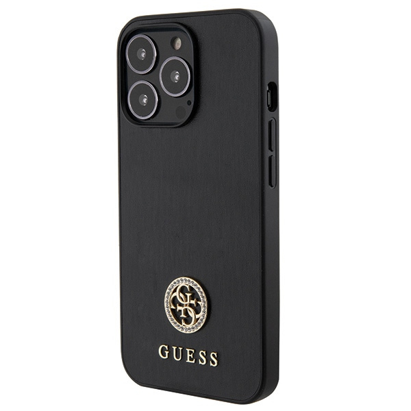 Etui Guess GUHCP13LPS4DGPK iPhone 13 Pro 6.1" czarny/black hardcase Strass Metal Logo Case