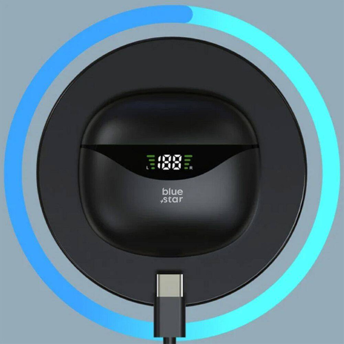 Słuchawki bezprzewodowe douszne Blue Star T60 TWS czarne