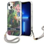 Etui GUESS Apple iPhone 13 Flower Strap Niebieski Hardcase