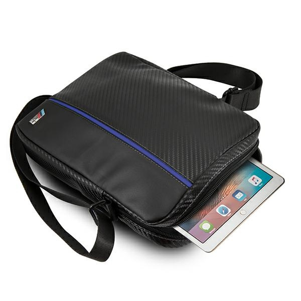Torba BMW Tablet 10 Carbon Blue Stripe Czarny