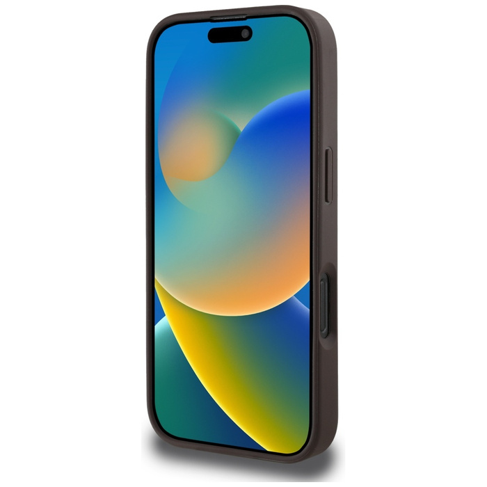 Etui Guess 4G Circle Classic Logo        MagSafe do iPhone 16 Pro brązowy