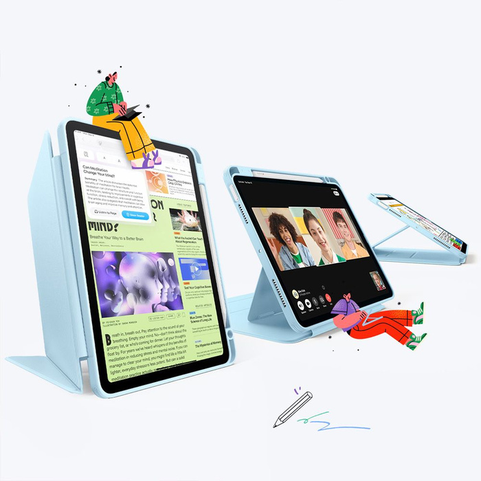 ESR FLIP HYBRID IPAD AIR 10.9” 4 / 5 / 2020-2022 / 11” 6 / 7 / 2024-2025 SKY BLUE