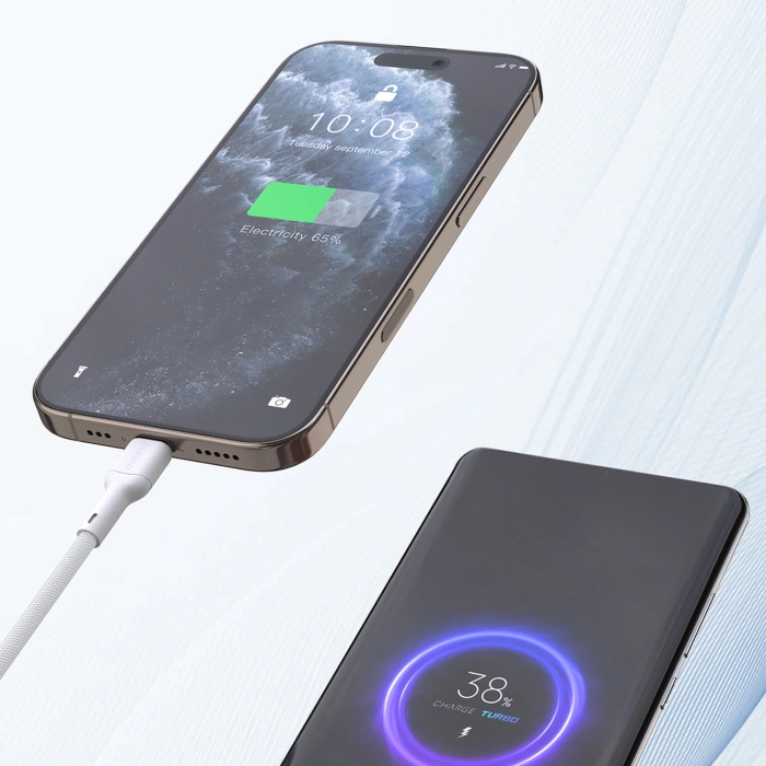 Kabel Dudao L9C Max 240W PD USB-C - USB-C 2m - biały