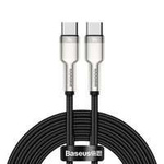 Baseus Cafule Metal Data kabel USB Typ C - USB Typ C 100 W (20 V / 5 A) Power Delivery 2 m czarny (CATJK-D01)