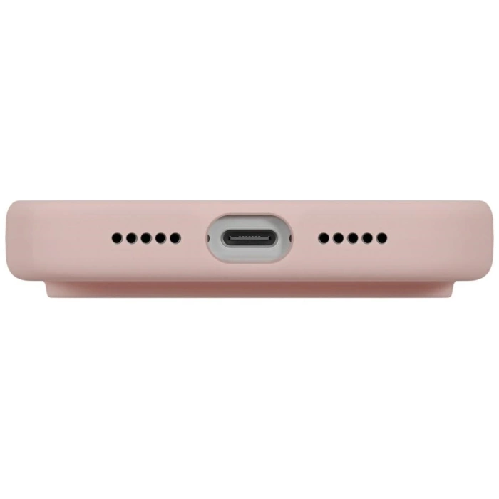 Etui UNIQ Lino do iPhone 17 Pro Magclick Charging różowy