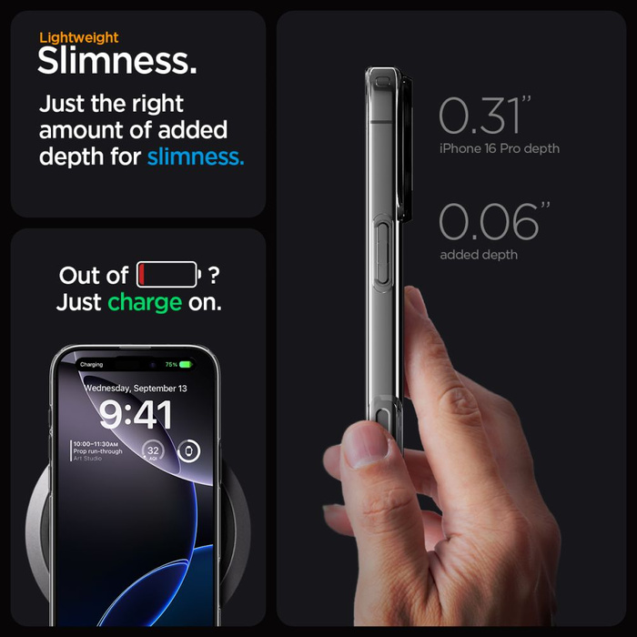 ETUI SPIGEN LIQUID CRYSTAL MAG MAGSAFE IPHONE 16 PRO CLEAR