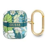 Etui GUESS Apple AirPods Cover Flower Strap Collection Zielony Case