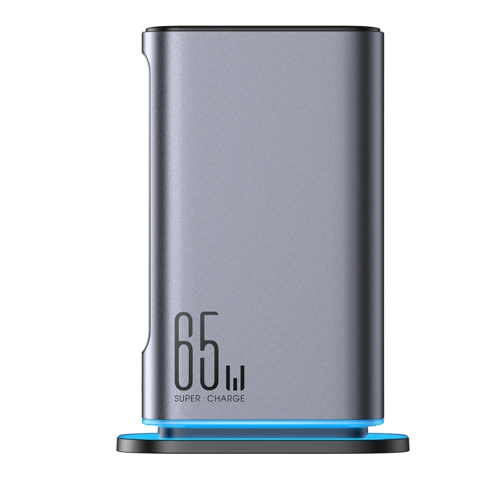 Ładowarka Joyroom JR-TCM02 wieloportowa GaN 65W EU 4x USB-C 2x USB-A - ciemnoszara