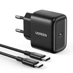 Ugreen ładowarka sieciowa USB Typ C 25W Power Delivery + kabel USB Typ C 2m czarny (50581)