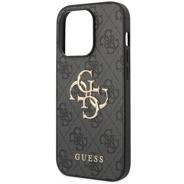 Etui Guess GUHCP15L4GMGGR iPhone 15 Pro 6.1" szary/grey hardcase 4G Big Metal Logo Case