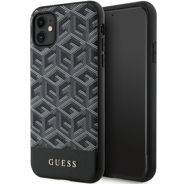 Etui Guess GUHMN61HGCFSEK iPhone 11 / Xr 6.1" czarny/black hardcase GCube Stripes MagSafe Case